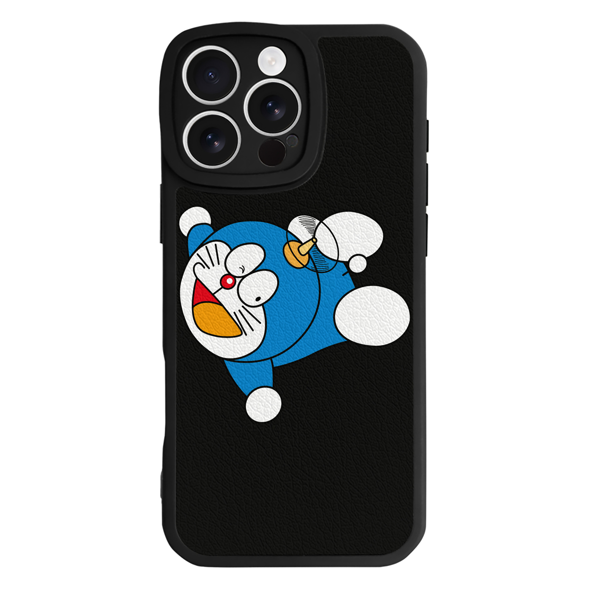 （画像用） ドラえもん Doraemon 【iPhone 16シリーズ対応】シリコンスマホケース（レザー調） 材質：シリコン